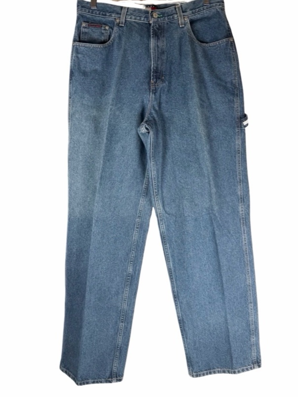 Tommy Hilfiger Men’s Vintage 2002 Y2K Baggy Straight Leg Carpenter Jeans 34x34